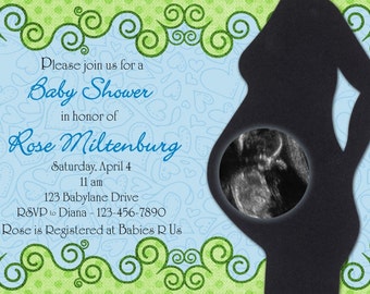 Baby Shower Girl or Boy Invitation Personalized DIY