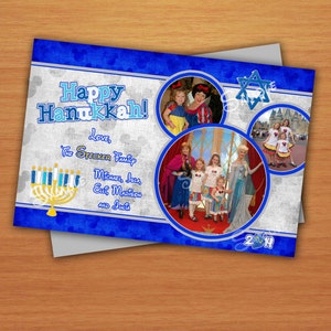Numérique Disney inspiré Hanoukka carte de voeux Mickey Mouse inspiré bricolage