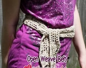 Open Weave Belt Crochet Pattern