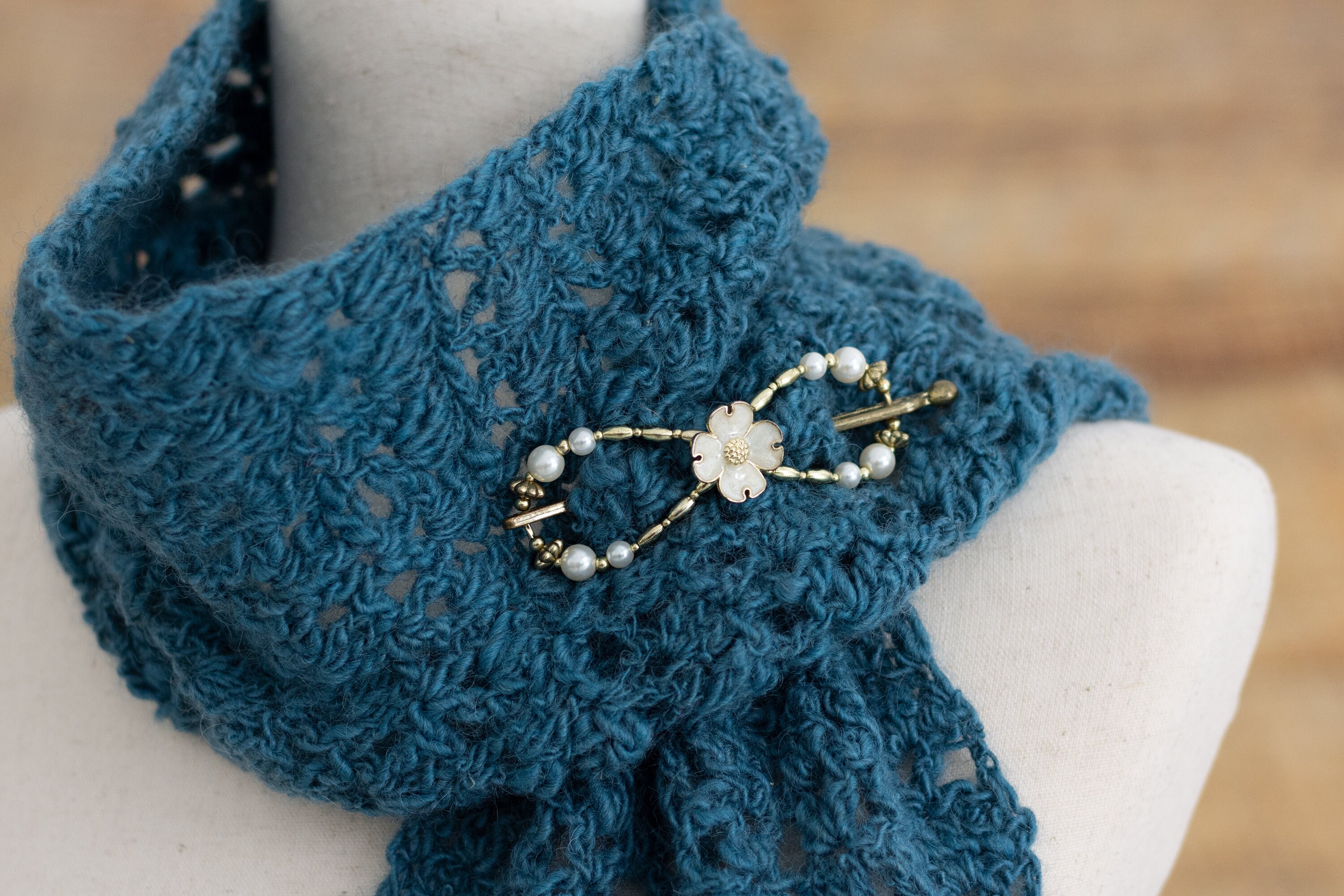 Lacy Scarf Crochet Pattern | PDF Instant Digital Download | Women's ...