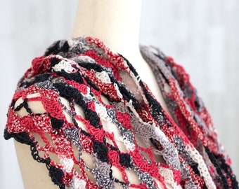 Motif au crochet pour capote en treillis rose | à capuche printanier pour femmes | Téléchargement numérique instantané au format PDF