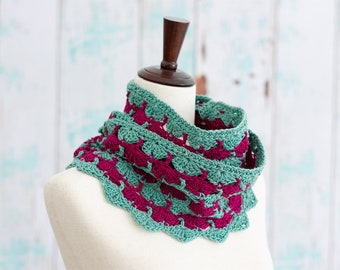 Motif de capot au crochet | *Téléchargement numérique instantané PDF* | Foulard infini au crochet facile | Cache-cou au crochet pour femme | Crocheter | Capuche