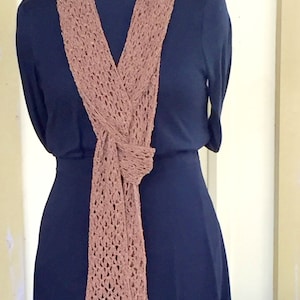 Crochet Scarf Pattern | PDF Instant Digital Download | Easy Crochet Light Scarf | Crochet Scarf Pattern for Women | Crochet | Scarf