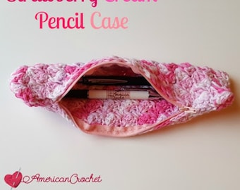 Crochet Stationery Pouch Pattern | PDF Instant Digital Download | Easy Crochet Pencil Case | School Supplies | Crochet | Pouch | Case