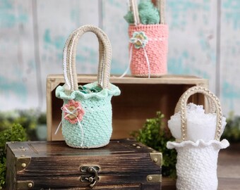 Mini-sac au crochet Matin de printemps | Sac de printemps pour fille | Téléchargement numérique instantané au format PDF