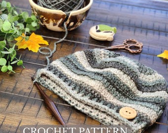 Bonnet au crochet pour homme | Téléchargement numérique PDF | Bonnet basique au crochet, modèle de bonnet au crochet, modèle simple de bonnet d'hiver pour garçons et hommes