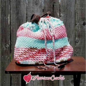Crochet Pattern ~ Neapolitan Tote Pattern PDF Instant Digital Download