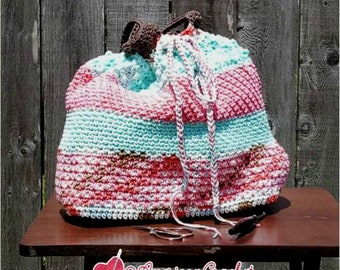 Crochet Pattern ~ Neapolitan Tote Pattern PDF Instant Digital Download