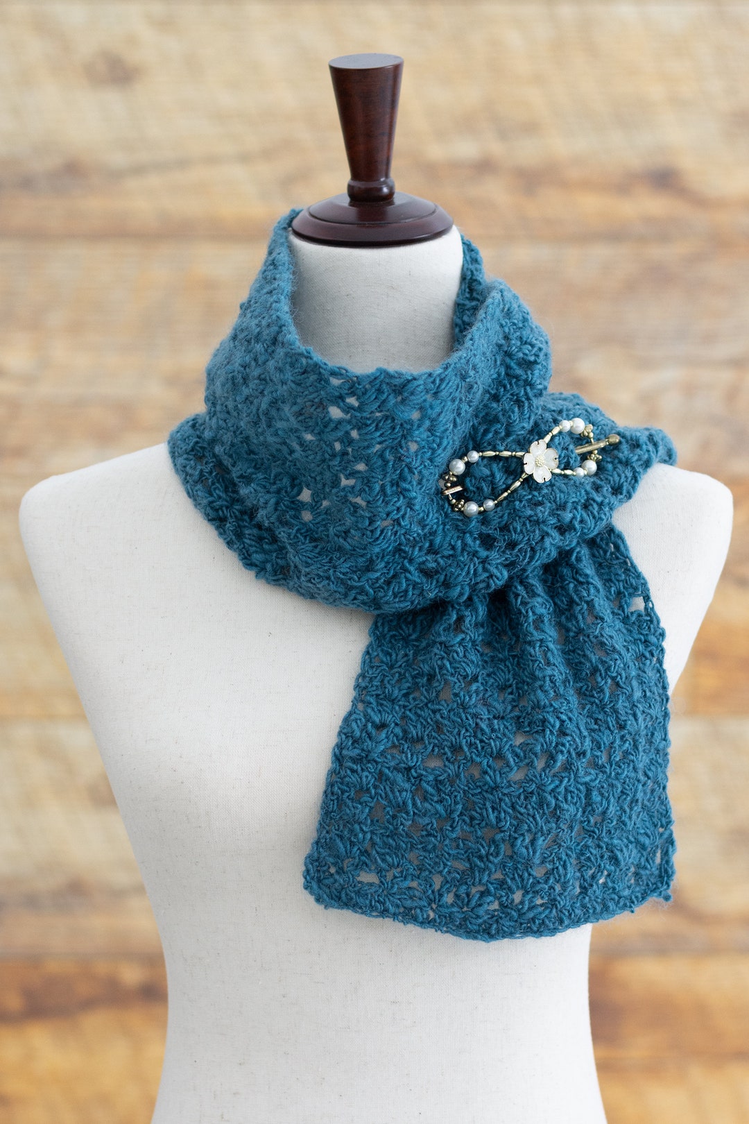 Lacy Scarf Crochet Pattern | PDF Instant Digital Download | Women's ...