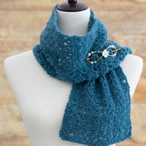 Lacy Scarf Crochet Pattern | PDF Instant Digital Download | Women&#39;s Crochet Scarf | Crochet Scarf Pattern for Women | Crochet | Scarf