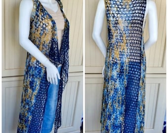 Crochet Pattern ~ Riverbend Vest Pattern PDF Téléchargement numérique instantané