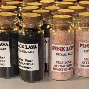 Mini Witch Ritual Salt Bottles • Create Your Magickal Intention Kit ...