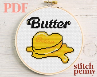 BTS Butter Cross Stitch Pattern