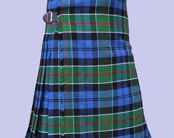 Kilt escocês tradicional Colquhoun, feito à mão, pesado e com tartan antigo, para homens.