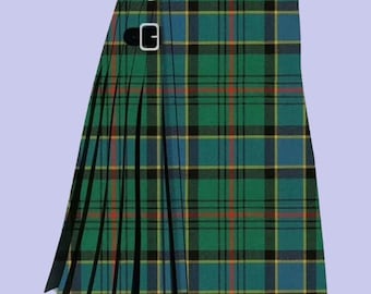 Handmade Ogilvie Hunting Ancient Heavy Weight Scottish Traditional Tartan Kilt For Men