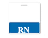 BadgeZoo MSN RN Badge Buddy - Pink/Blue Vertical Role ID Card With Conversion Table