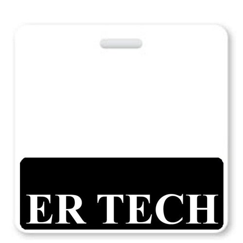 ER Tech Badge Buddy Black Horizontal Heavy Duty With Medical Etsy