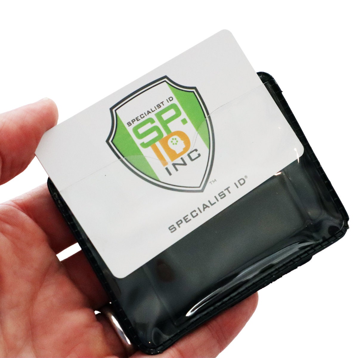 Shielded Magnetic Vertical Single Pocket Badge Holder Government Size 9788  - J. O'Brien