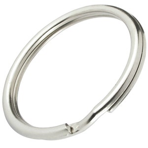 25 Pack of 1&quot;  Key Rings - Heat Treated - High Quality Bulk Key Fob Split Rings by Specialist ID - 24 mm / One Inch (SPID-9230-Q25)