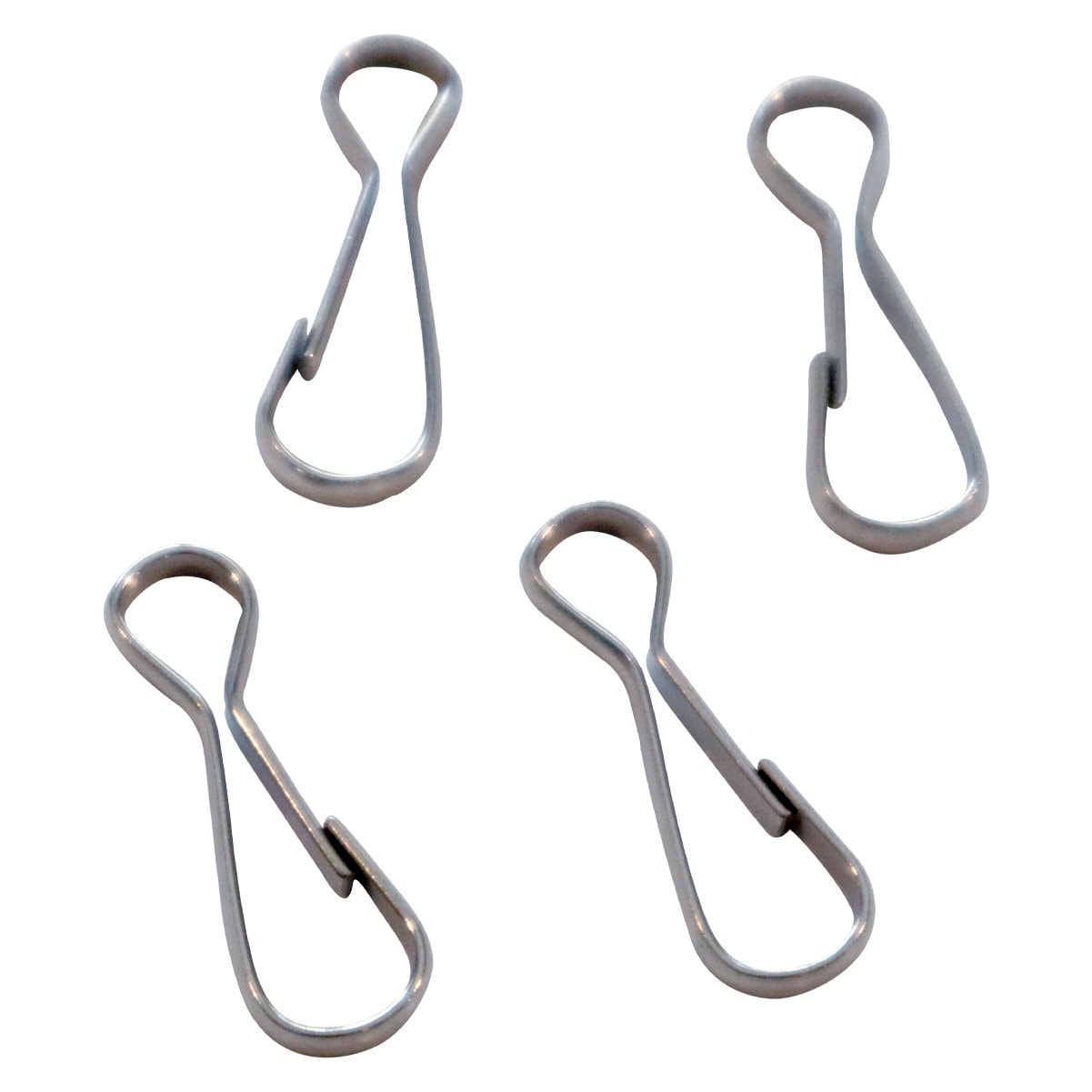 Cousin DIY Metal Lanyard Silver Hook, 18 Piece