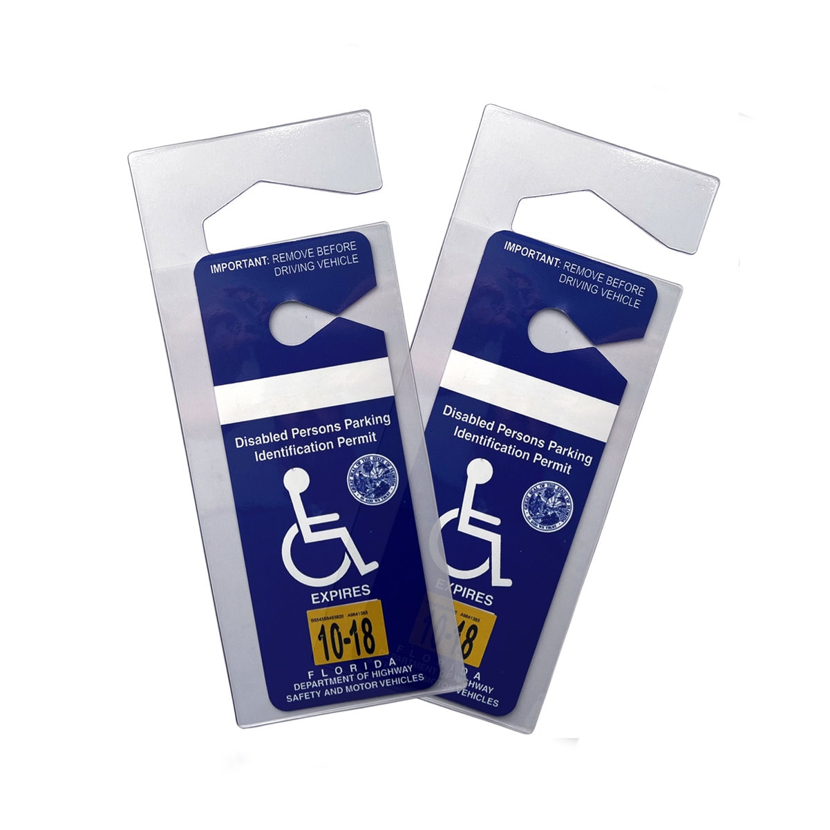 2 Pack Handicap Placard Holder Free Shipping Disability Etsy