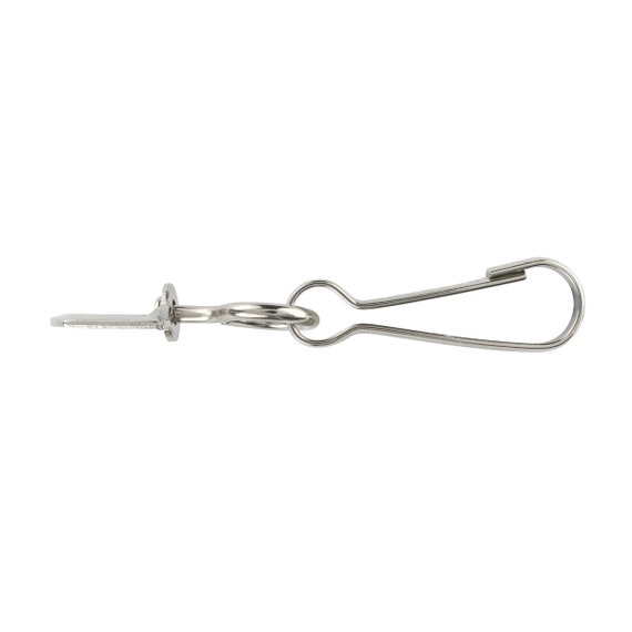Buy Bulk 100 Small Metal Swivel J Hook Clips Free Ship 1/2 D Ring for Craft  Making 1 1/4 Spring Snap Clasp for DIY Face Mask Lanyards Online in India 
