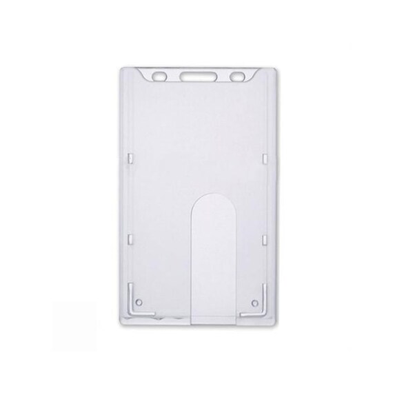 10 Pack Hard Plastic Badge Holder Vertical Top Load Etsy