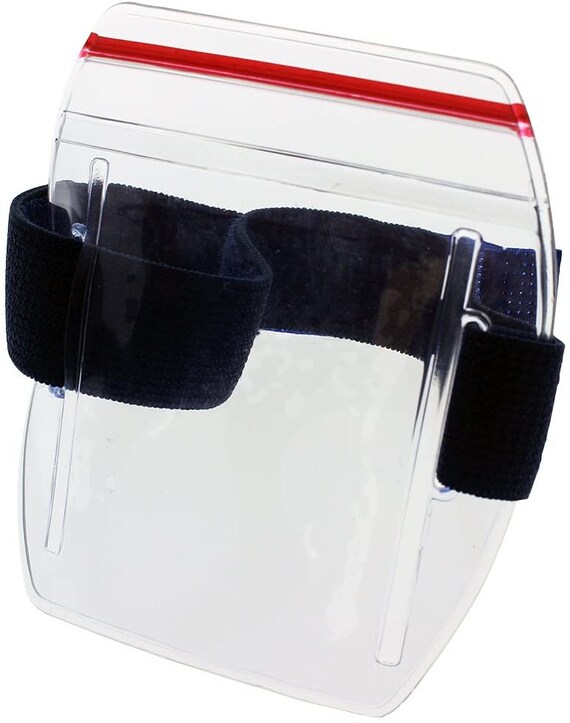 Specialist ID Ultimate Military Armband ID Badge Holder - Heavy Duty Nylon I.D Card Holder With Two Adjustable Elastic Bands - Made In The USA (Desert Tan