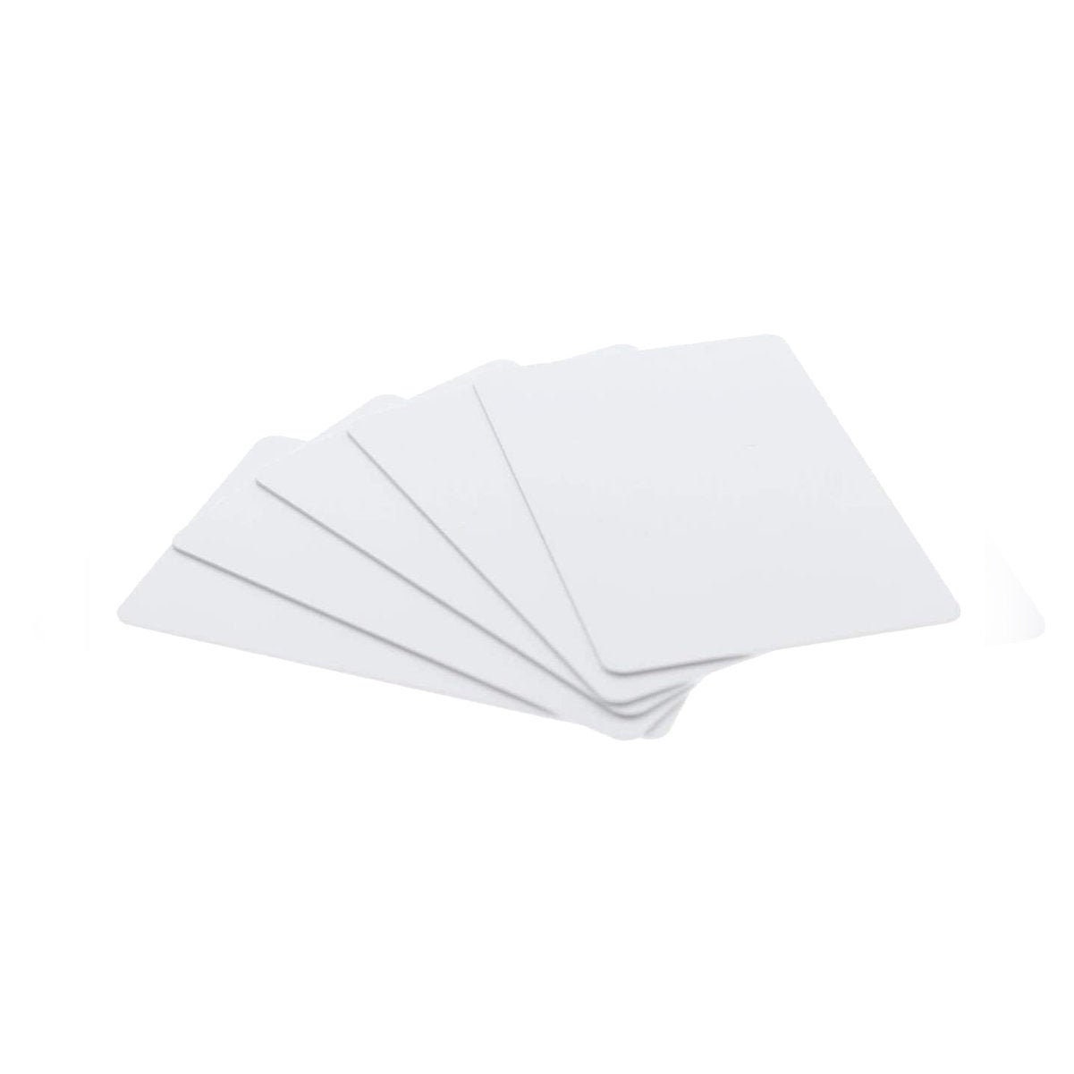 100 Pack - Premium Blank PVC Cards for ID Badge Printers, White, Plastic CR80 30 Mil (CR8030)