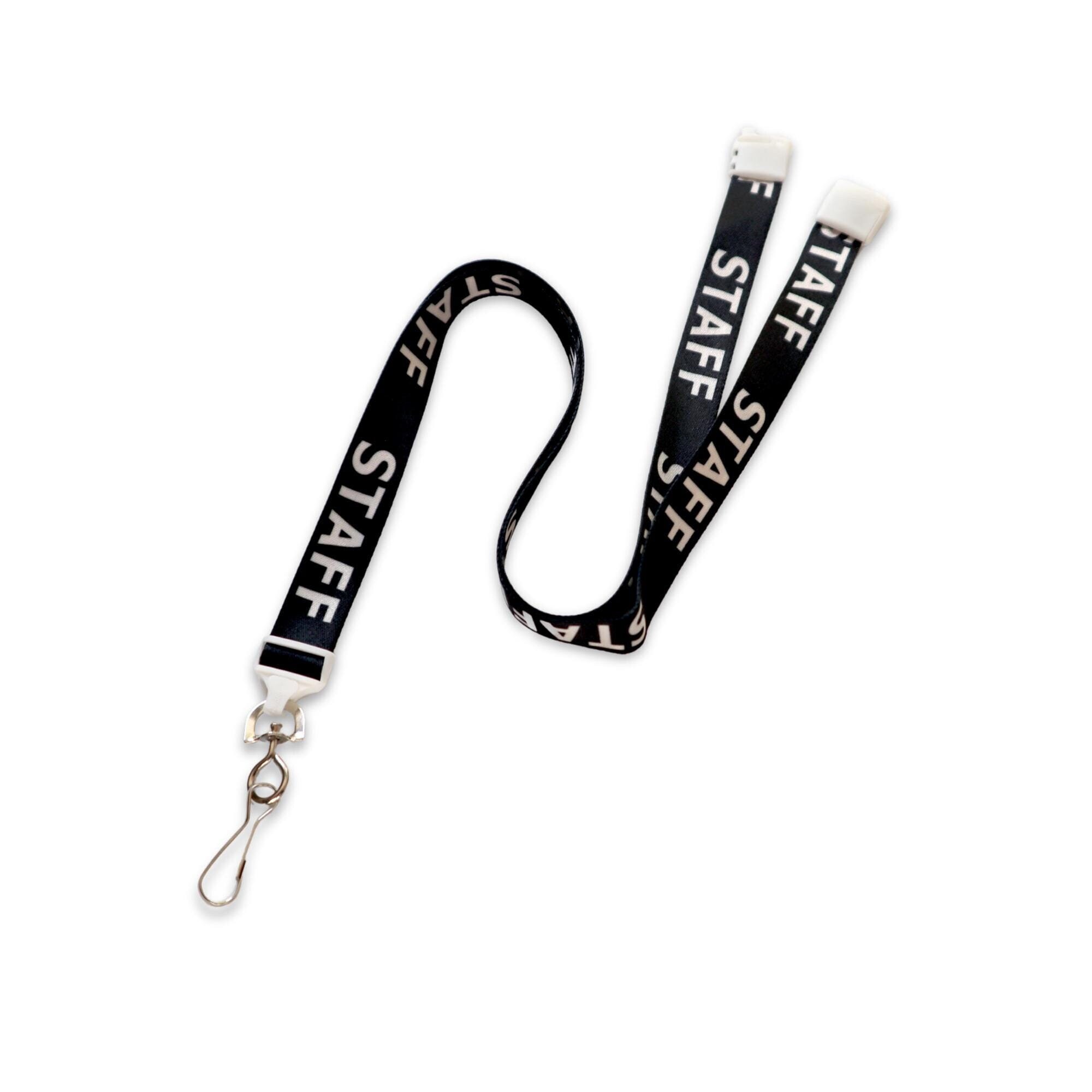 Staff Lanyard - Soft Neck Strap With Swivel Metal Clip & Breakaway