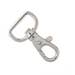 25 Metal Lobster Claw Clasps - Free Shipping!! 1.5 Inch Silver Tone Clip 360 Swivel - Wide 3/4' D Ring for Making Lanyards (SPID-9600-Q25) 