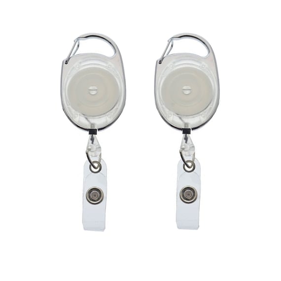 2 Pack Retractable Badge Reel Free Shipping Carabiner Clip Attachment Cute  Badge Reels for Nurses by Specialist ID 