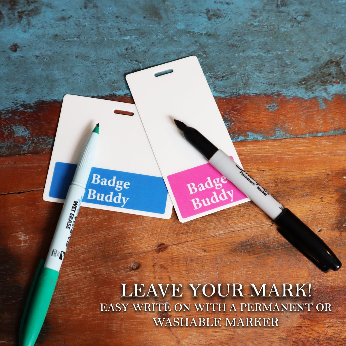 LAB Badge Buddy - Black Border Badge Buddies for Laboratory Technicians ...