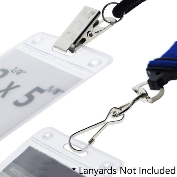 10 Pack - 2 1/8 X 5 5/8 Plastic Ticket Stub Holders - Free Ship