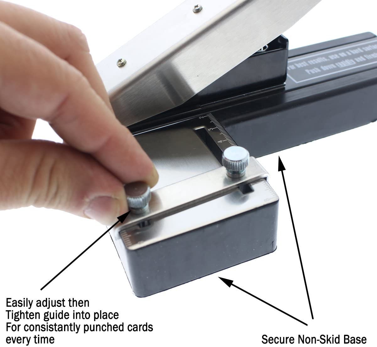 Slot Puncher, Badge Hole Punch for Id Card, PVC Slot and Paper, Heavy-Duty  Hole Punch for Pro Use