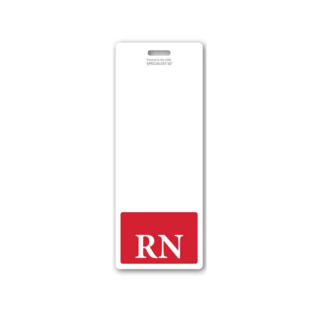 Badge Buddy RN Vertical Extra Long - Free Ship!! - Oversized ID Badge ...