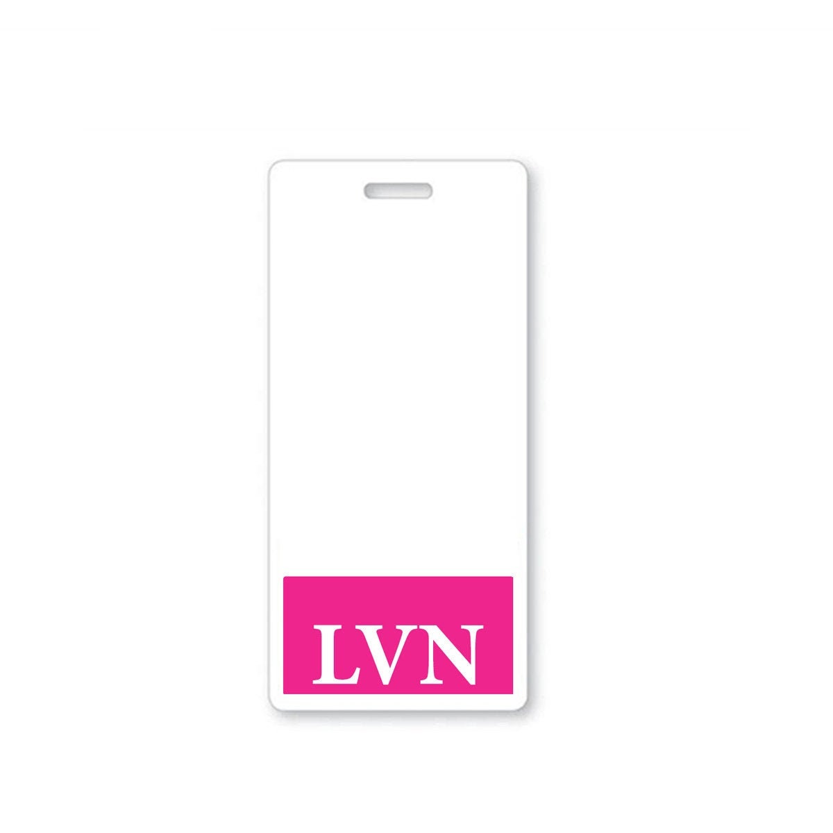 Clear Badge Buddy Horizontal - Hospital & Nurse ID Backer Cards -  Transparent Title/Role Identifier - Wear Behind Medical Name Badge on I'D  Reel or Lanyard by Specialist ID (LVN Green) 