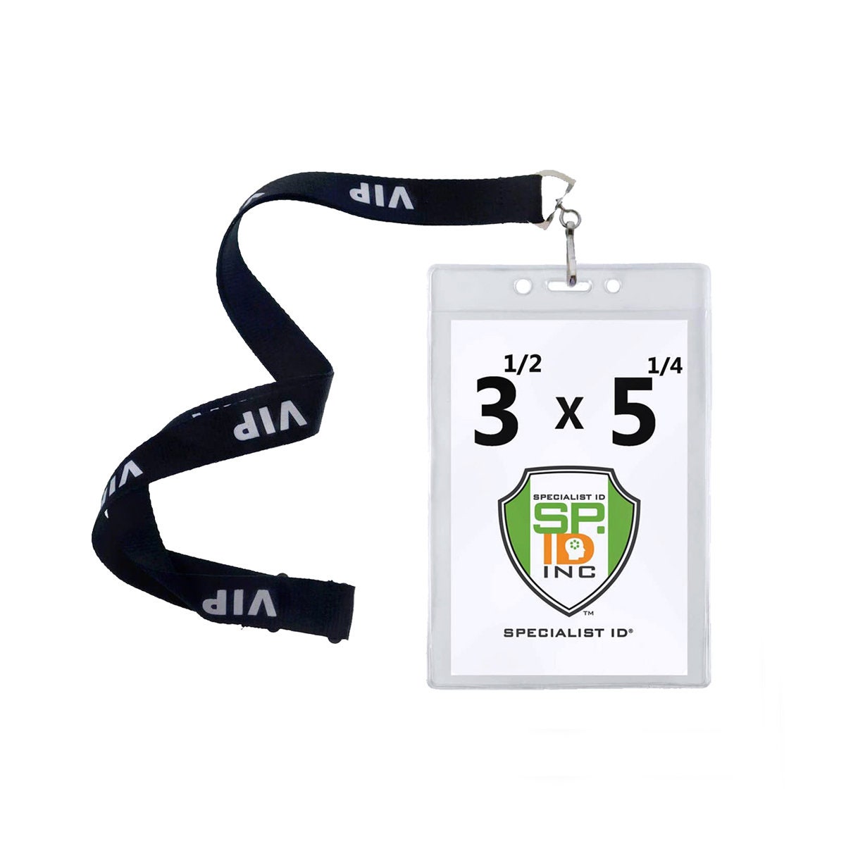 100 Pack - Lanyard With 3 1/2 X 5 1/4 Badge Holder