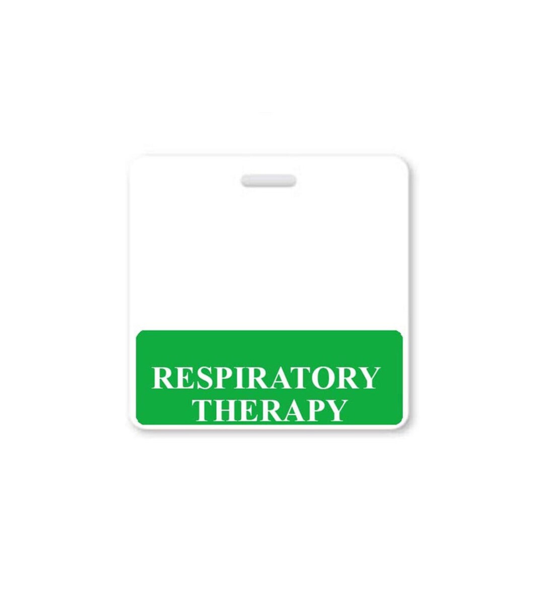 RESPIRATORY THERAPY Badge Buddy Free Shipping Green Border Badge