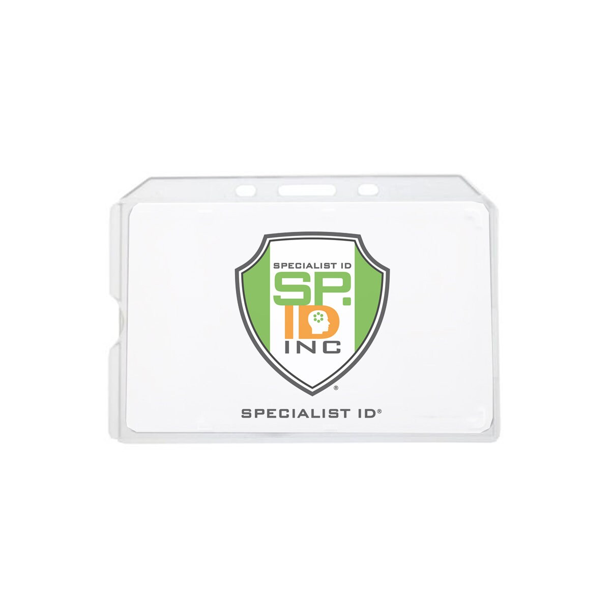 Clear Hard Plastic Badge Holder Horizontal Side Load Rigid Etsy