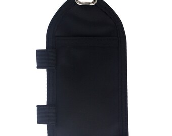Heavy Duty Nylon Badge Holder With Pen Loop – 2 Pockets & Hidden Pouch For 6+ Cards