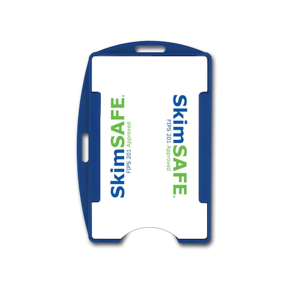 MECCANIXITY Aluminum Badge Holders With Neck Lanyard - 2 Pack Blue ID Card Holders For Office & Events - View #3