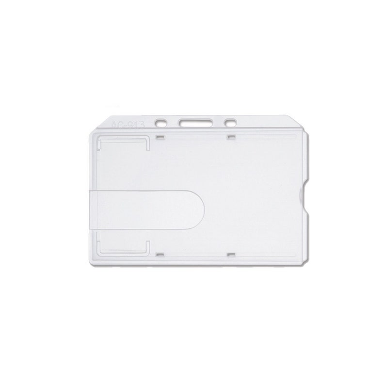 Clear Hard Plastic Badge Holder Horizontal Side Load Rigid Etsy.de