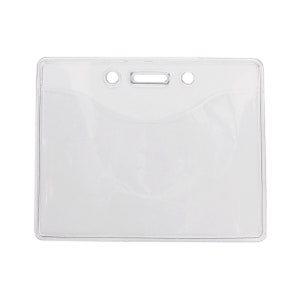 10 Pack - Premium ID Badge Holders - Horizontal / Landscape - Ten Pack of Heavy Duty Vinyl Badge Holders (506-T1-Q10)- Free Shipping!