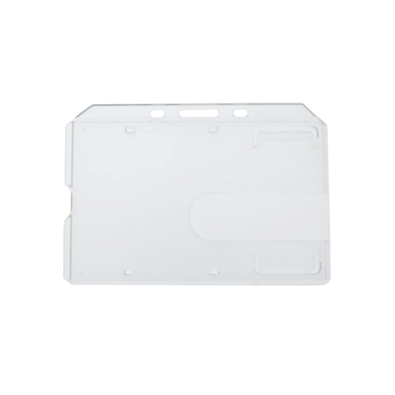 Clear Hard Plastic Badge Holder Horizontal Side Load Rigid Etsy