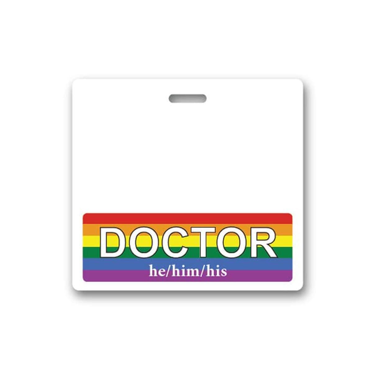 Identification Badges Wear Behind Name Badges Red Horizontal Identifier