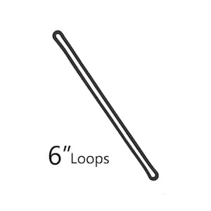 May include: A black 6" loop for crafts, jewelry making, or other projects.