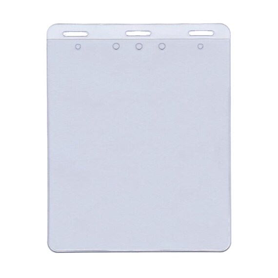 5 Pack-4 X 5 Badge Holder Horizontal - Made in USA - Clear 4x5 Plastic  Sleeve Large Badge Protector for Event Passes, Exhibitor, Convention - Etsy