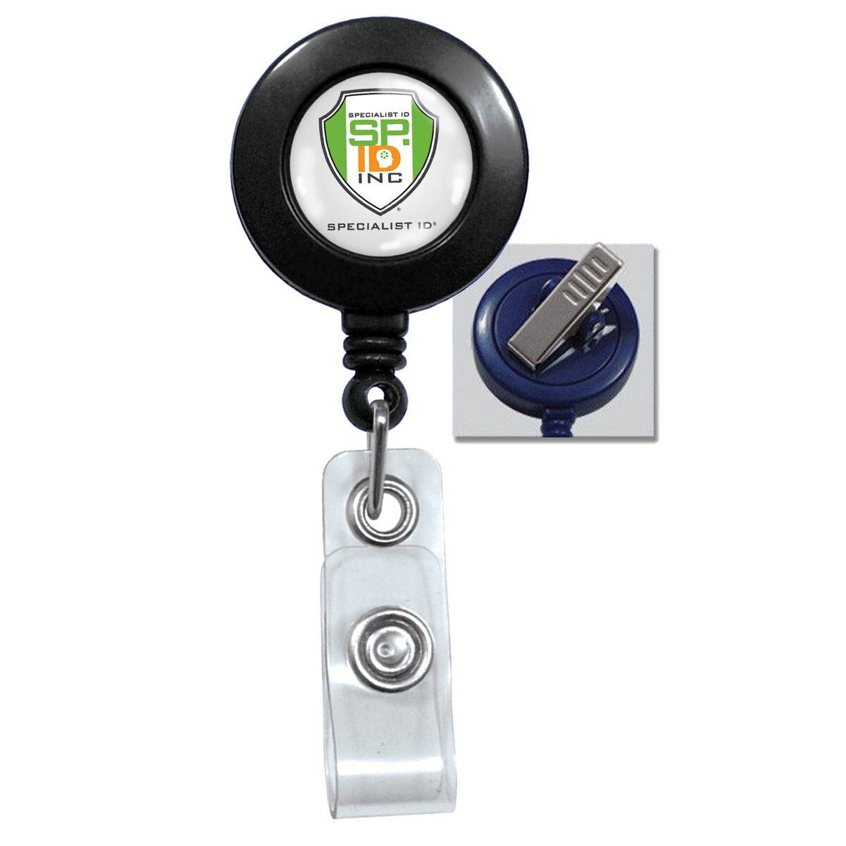 Custom Badge Reels Retractable ID Badge Reels With Swivel Spring