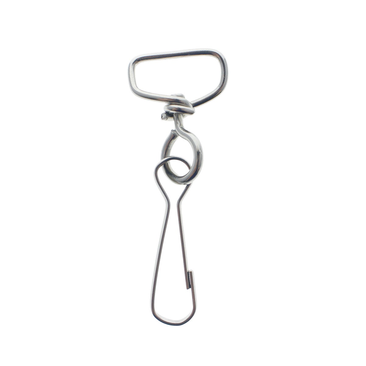 25 Pack - Swivel J Hook With D Ring - Swivel Snap J Hooks
